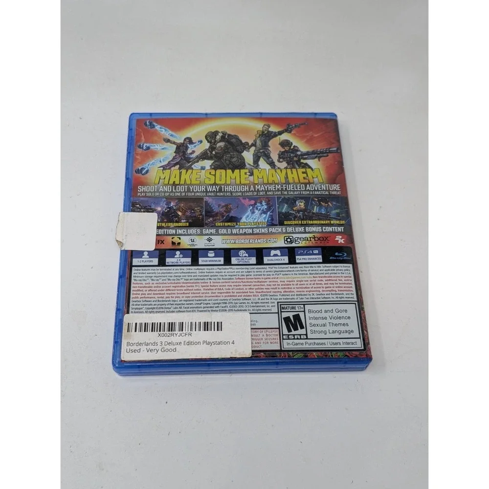 Borderlands 3 Super Deluxe Edition Complete CIB Sony PlayStation 4 PS4